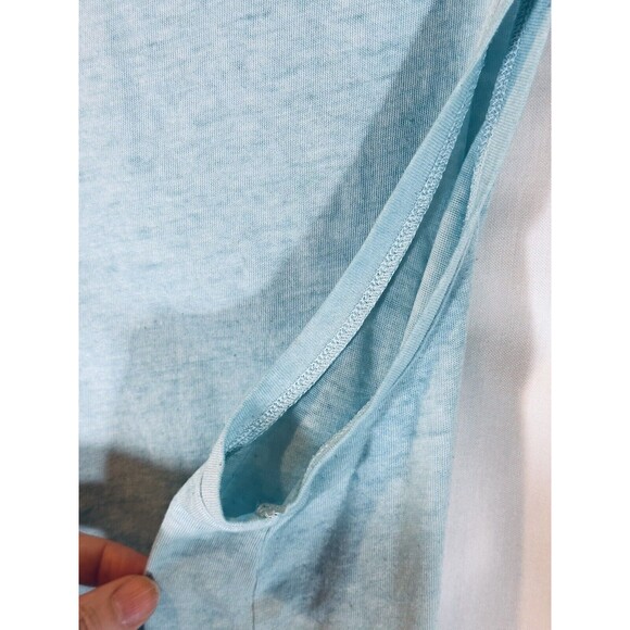 Victoria Secret Pink Tank XS Women Cropped Tank Top Mint Green Burnout Shirt - Picture 4 of 6